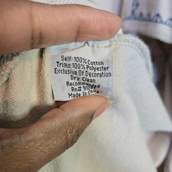 Johnny Was Biya Womens Embroidered Open Front Long Duster Size S Boho Western - Picture 10 of 12